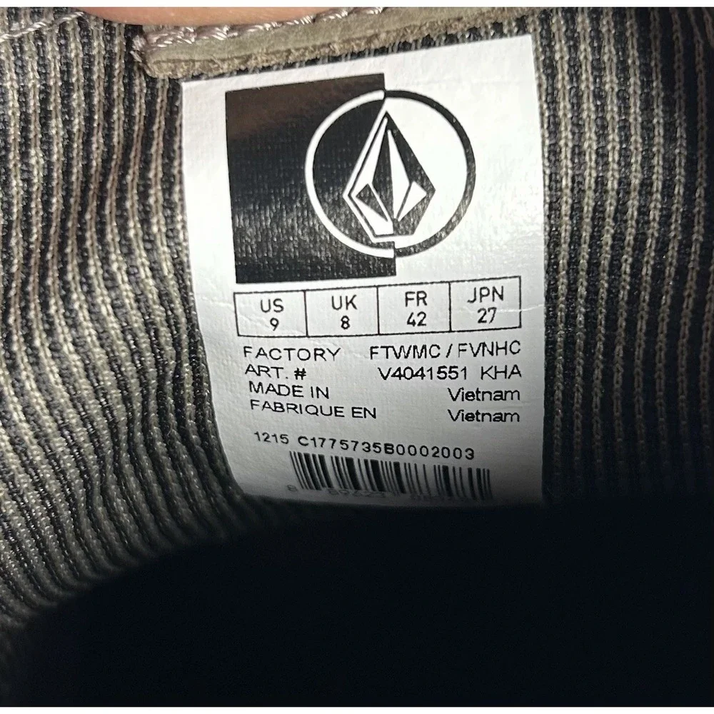 Volcom Suede Chukka Ankle Boots Shoes Mens Size 9 Brown